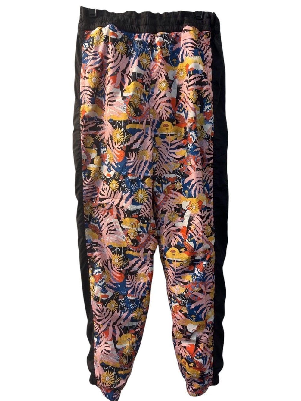 THE NORTH FACE Floral Print Jogger Pants with Black Side Panels Women’s Sz M